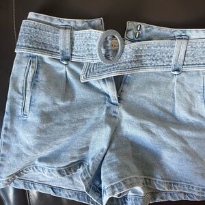 Sezane belted shorts
